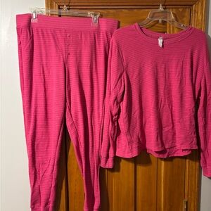 Stars Above Vibrant Pink Pajama Set